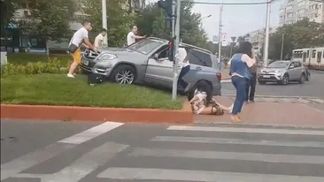 Accident violent în Capitală. Un șofer a lovit mai mulți pietoni! Printre victime se numără o fetiță de 5 ani