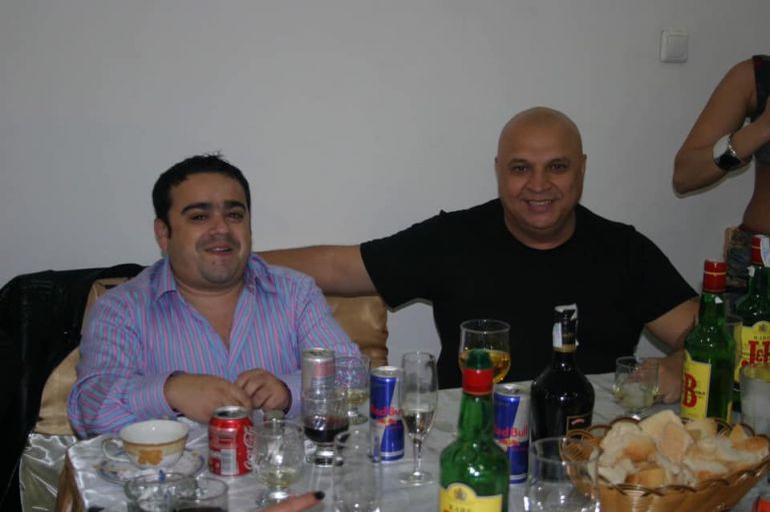 Adrian Minune, alături de Ion Pârnică, la o petrecere