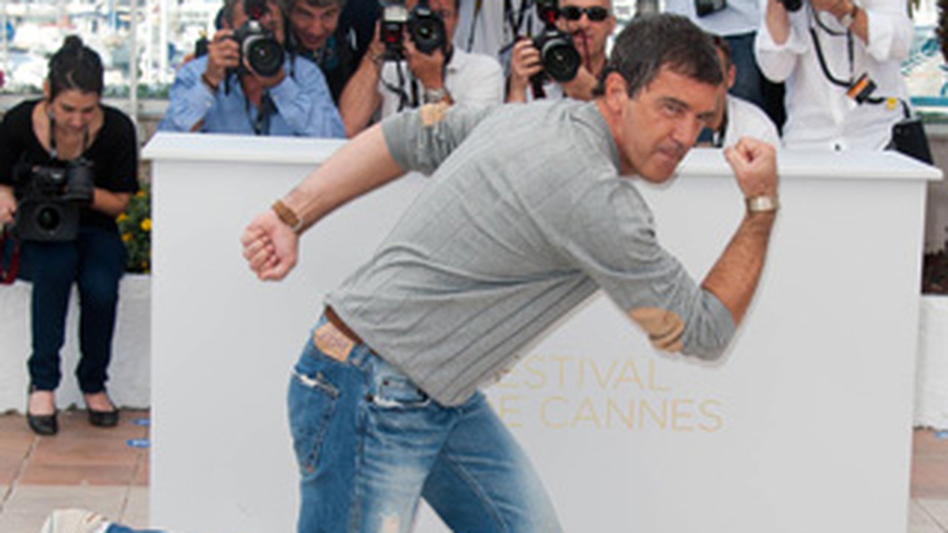 Antonio Banderas a facut show la premiera