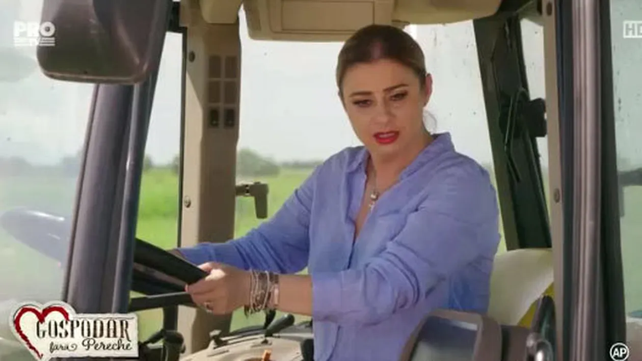 Anamaria Prodan, călare...pe tractor. Experienţa inedită trăită de soţia lui Reghe, la ţară!
