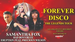 Legendele muzicii disco vin la Sala Palatului pe 19 septembrie 2026: Samantha Fox, Bad Boys Blue și Eruption, împreună la București