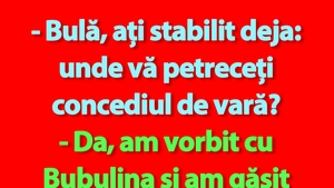 BANC | Bulă, Bubulina și concediul de vară?
