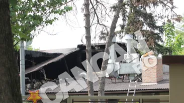 Doua localuri de lux din Herastrau, cuprinse de flacari in miezul noptii! Aqua a fost mistuit aproape total! Focul a cuprins si bucataria restaurantului Casa di David