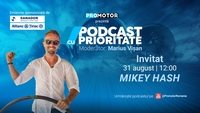 Mikey Hash vine la „Podcast cu Prioritate” #111 by ProMotor. Despre cei trei ani petrecuți pe ocean, întoarcerea în România, BMW, Dacia, motociclete și aviație