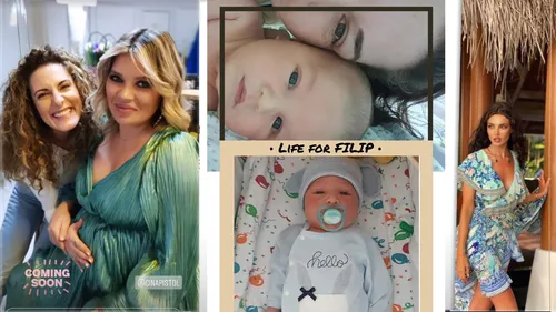 Gina Pistol și Christina ICH și-au unit forțele ca să salveze un bebeluș: “Luptăm pentru Filip”. Băiețelul a fost diagnosticat cu o maladie rară