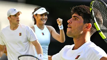 Triunghi amoros la Wimbledon? Inima Emmei Răducanu, disputată de doi bărbați celebri! Unul o urmărește din tribune, altul o provoacă pe teren