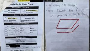 "Fără scris, fără desene, doar cu glazură roșie pe margini!" Ce tort a primit clientul, de fapt