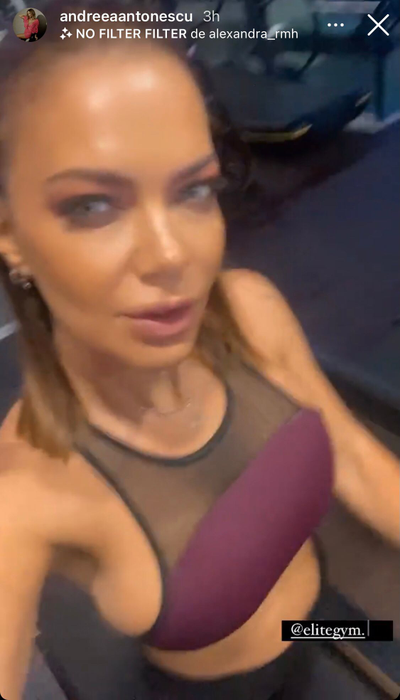 Andreea Antonescu, imagini super-HOT la sala de fitness! Bustiera i-a rămas mică…