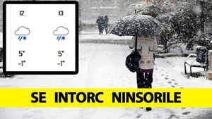E oficial, se întoarce iarna în România. Orașele în care ninge săptămâna viitoare, potrivit meteorologilor Accuweather