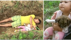 Bărbatul din China care i-a săpat mormântul fiicei sale! O duce acolo în fiecare zi. Care este motivul său VIDEO