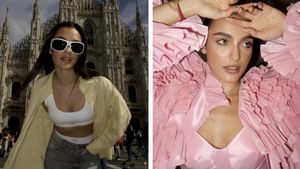 Alexia Eram a întors toate privirile la Milano! Ce ținută controversată a purtat fiica Andreei Esca