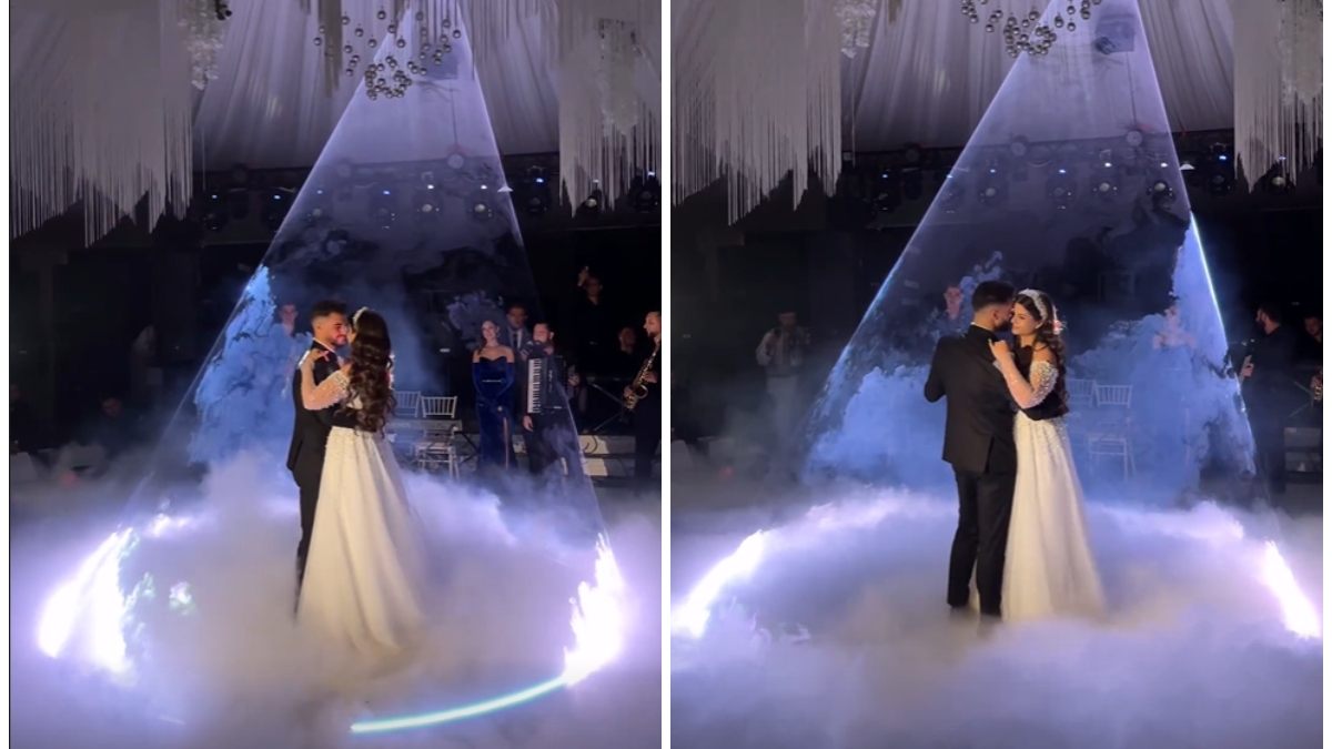 VIDEO emoționant cu dansul mirilor la nunta lui Iancu Sterp cu Denisa Coțolan. Melodia specială pe care au ales-o