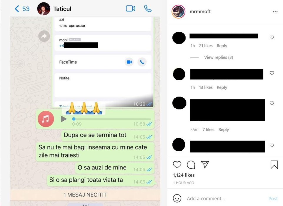 Fulgy, atac dur la adresa tatălui: ”O să plângi toată viața ta”. Reacția neașteptată a lui Ioniță de la Clejani