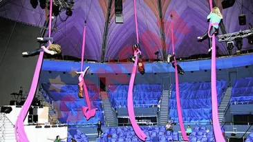 Acrobatele Circului Globus traiesc mai mult in aer decat pe pamant: Mancam adrenalina pe paine!