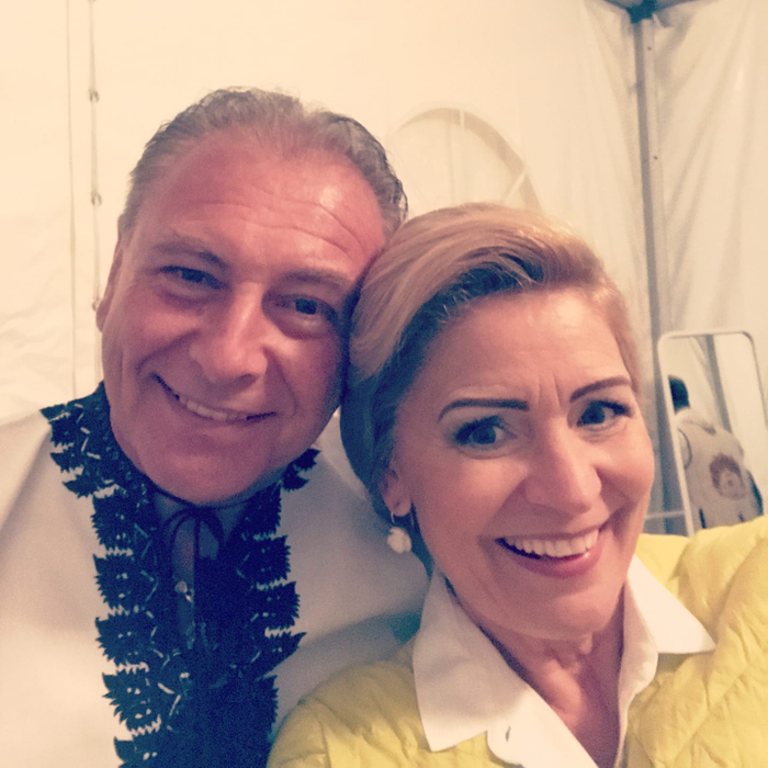 Nicolae Furdui Iancu, într-o fotografie alături de colega sa, Matilda Pascal Cojocărița foto: Facebook
