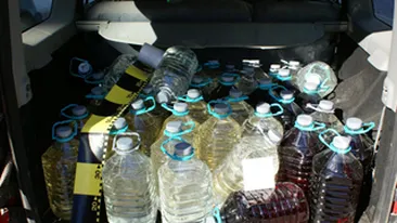 Doi barbati din Cluj au fost prinsi cu 2.038 de litri de alcool de contrabanda!
