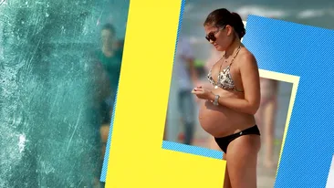 Super-imagini cu graviduța-vedetă pe plaja de la Fratelli!