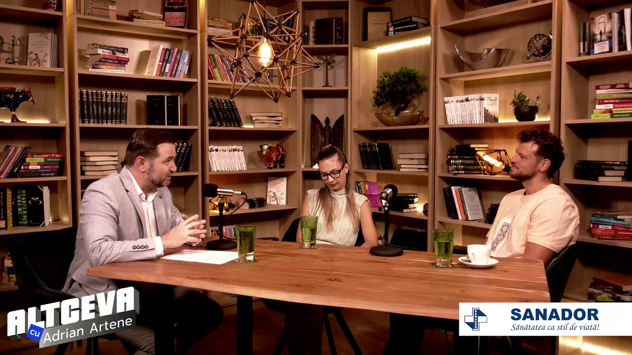 Sorin și Diana Gadola au fost invitați în podcastul "ALTCEVA cu Adrian Artene", difuzat pe canalul de YouTube cu același nume (Foto: captură video)