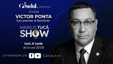 Marius Tucă Show începe luni, 6 iunie, de la ora 20.00, live pe gandul.ro   