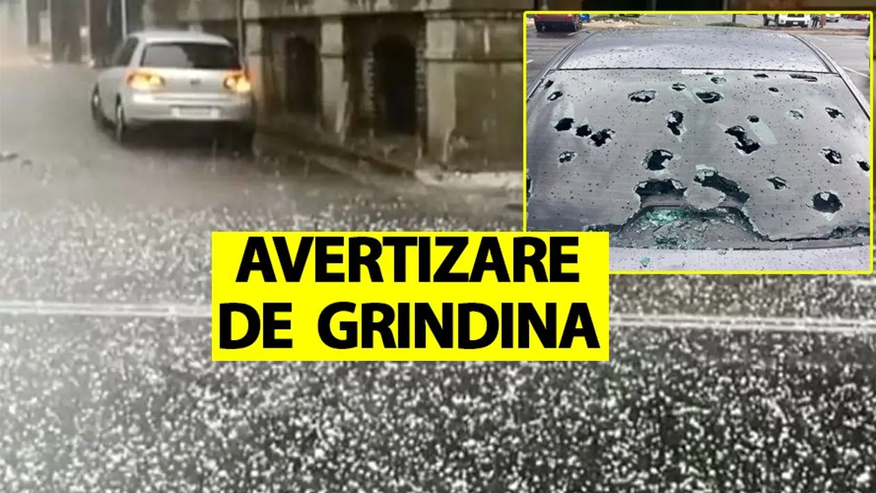 ANM, avertizare de grindină în România! Locuitorii acestor orașe sunt sfătuiți să se adăpostească