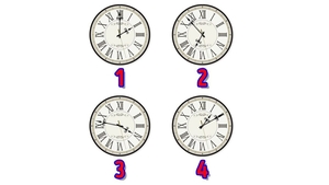 Test de inteligență | Care dintre cele 4 ceasuri nu este în regulă?