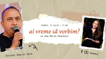 Emeric Imre dezvăluie secretele din spatele carierei sale la ”Ai vreme să vorbim?” – singurul podcast de muzică folk și poezie