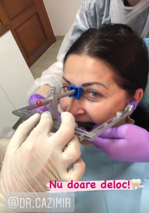 Gabriela Cristea, filmată pe scaunul dentistului. Mesajul transmis de vedete în timpul consultației | FOTO