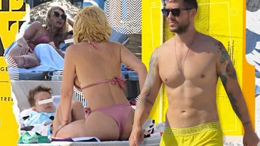 Artistul a sorbit-o din priviri pe Ramona, care la 48 de ani arată demențial! Soția lui Jorge, apariție incendiară pe plajă!