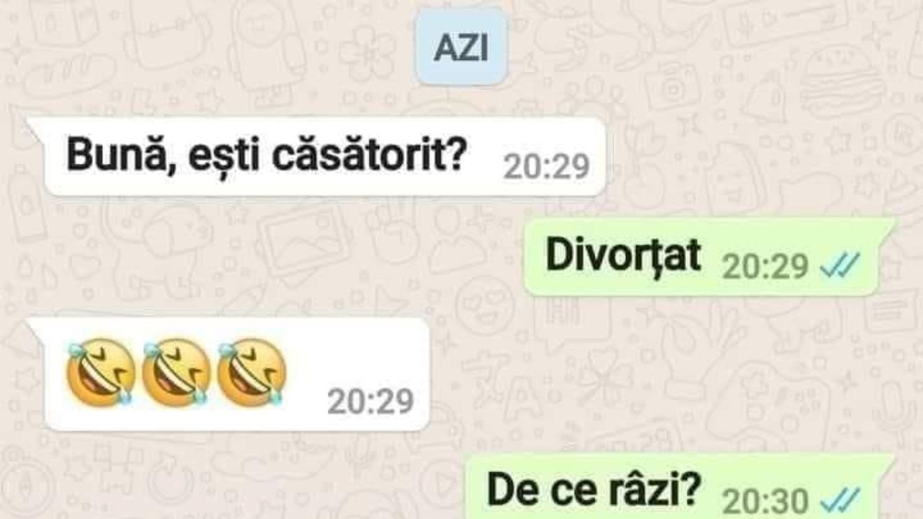 Bancul de vineri | "Bună, eşti căsătorit?"