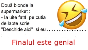 BANC | Ce discută două blonde în supermarket