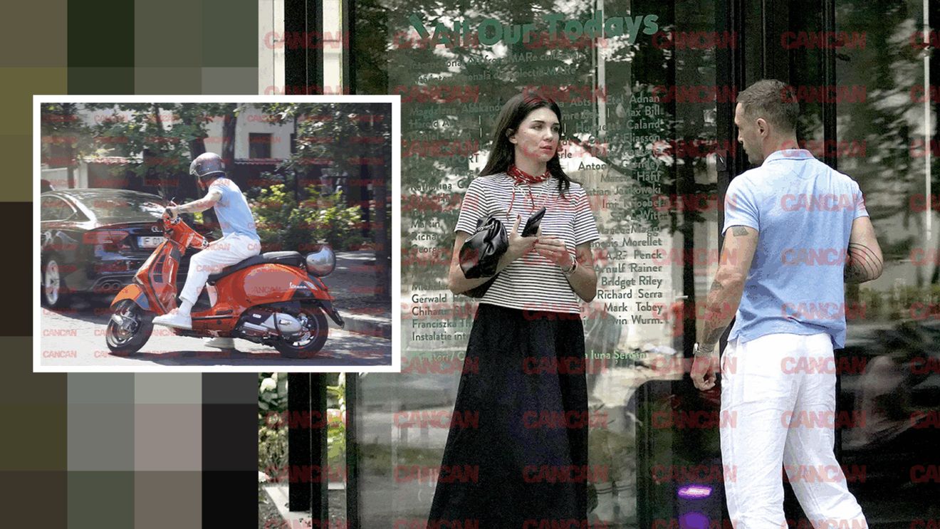 Vladimir Drăghia și soția Alice s-au certat în buricul Capitalei! Și-a luat scuterul și a plecat! Nici nu s-a uitat la ea!
