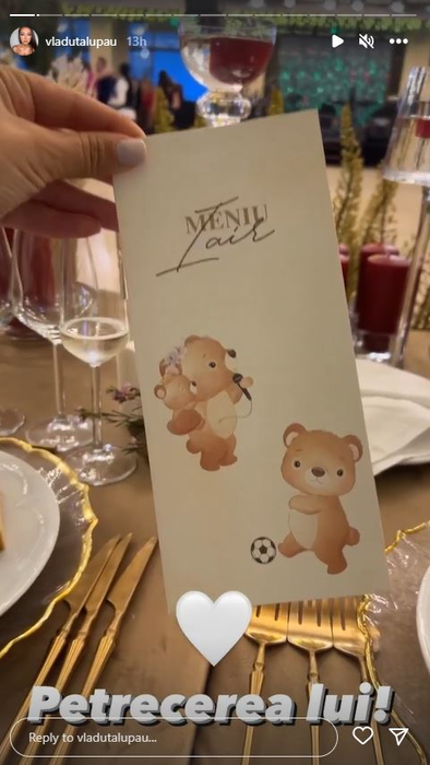 Petrecerea de botez a fiului Vlăduței Lupău și a lui Adi Rus. Sursă: Instastory
