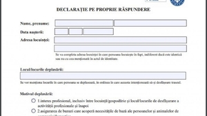 S-a schimbat declarația pe proprie răspundere. Ce trebuie să completezi dacă vrei sa ieși din casă după ora 23:00