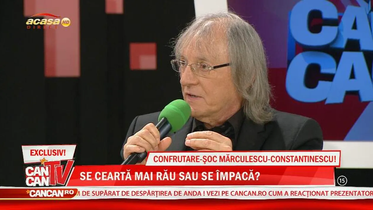 Mărculescu şi Constantinescu, pentru prima dată faţă în faţă. Vezi confruntarea dintre doi bărbaţi ce au iubit aceeaşi femeie