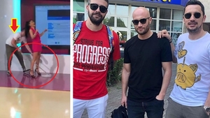 Flick, filmat în ipostaze nemaivăzute în direct la TV! A băgat mopul printre picioarele lui Nasrin Ameri și...