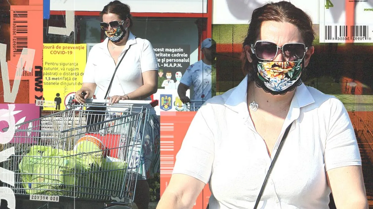 Oana Roman a purtat la cumpărături cea mai colorată mască din tot magazinul, asortată perfect la…
