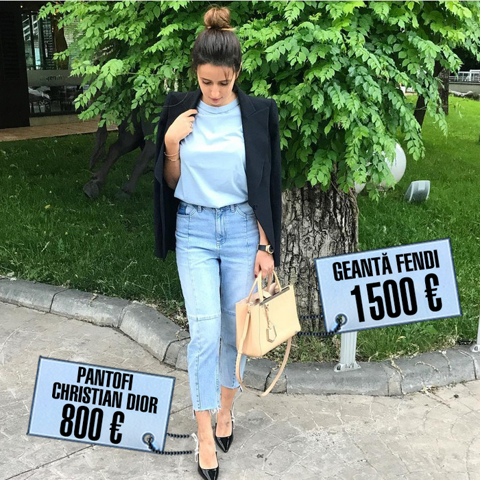 "Prinţesica din Paşcani" nu se fereşte să se afişeze cu haine şi accesorii scumpe