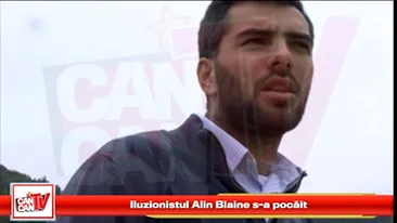 Iluzionistul Alin Blaine s-a pocait