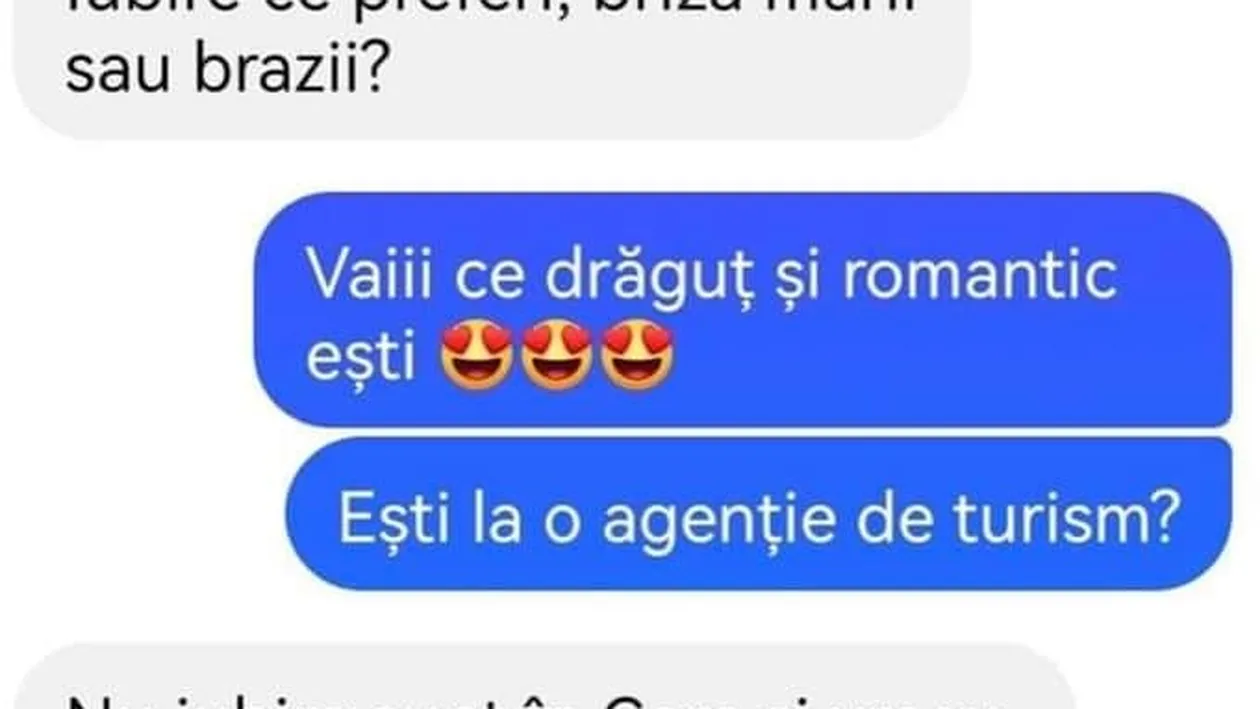 Bancul zilei | „Iubire ce preferi, briza mării sau brazii?”
