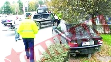 Accidentat pe trotuar de un incepator