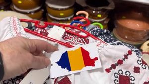 Ie românească fabricată în China, de vânzare de Sărbători în piețe. „Sunt din Mărginimea Beijingului”