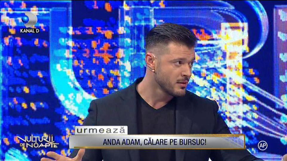 Victor Slav, provocat de Bursucu să răspundă la o întrebare intimă despre Anda Adam. Prezentatorul TV a răbufnit: “Să te controlezi”
