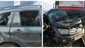 Grav accident feroviar, în Bacău, cu trei victime, dintre care doi copii. FOTO