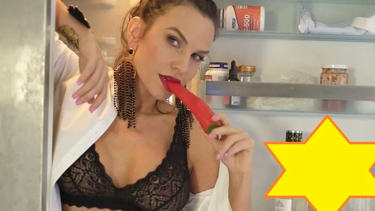 Anna Lesko s-a pozat în lenjerie intimă transparentă lângă frigider! Detaliul observat de fani și răspunsul oferit de cântăreață