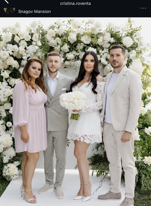 Alexandru Maxim și Cristina Roventa s-au cununat religios! Primele IMAGINI de la evenimentul fastuos