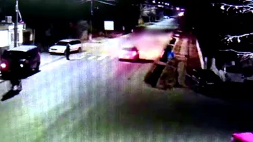 VIDEO. Moarte cumplită. Un bărbat din județul Dâmbovița a fost strivit de două mașini