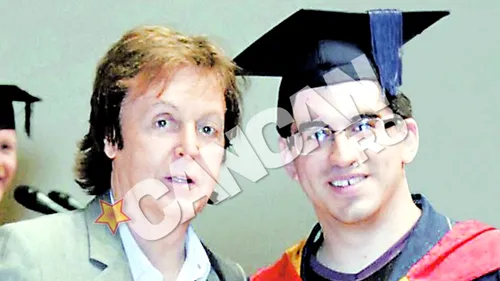 Petru, fiul cel mare al lui Florin Calinescu, a dat lovitura la Londra. Are diploma de la Paul McCartney