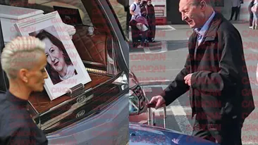 Traian Băsescu i-a adus Mioarei Roman florile preferate la înmormântare. Ce a scris pe coroană