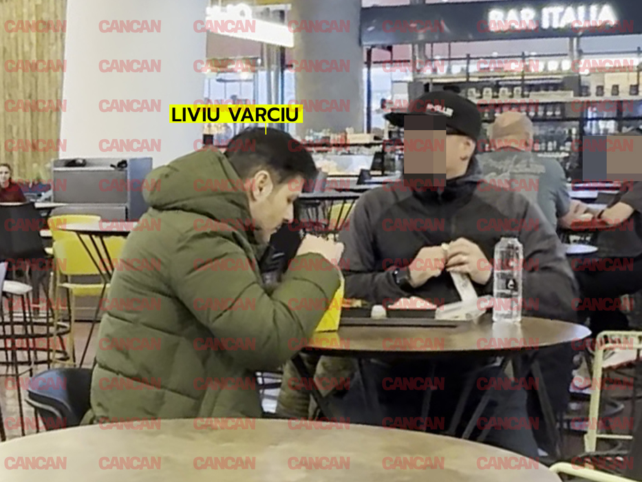 Liviu Vârciu a luat masa în mall / (Sursa: CANCAN.RO)