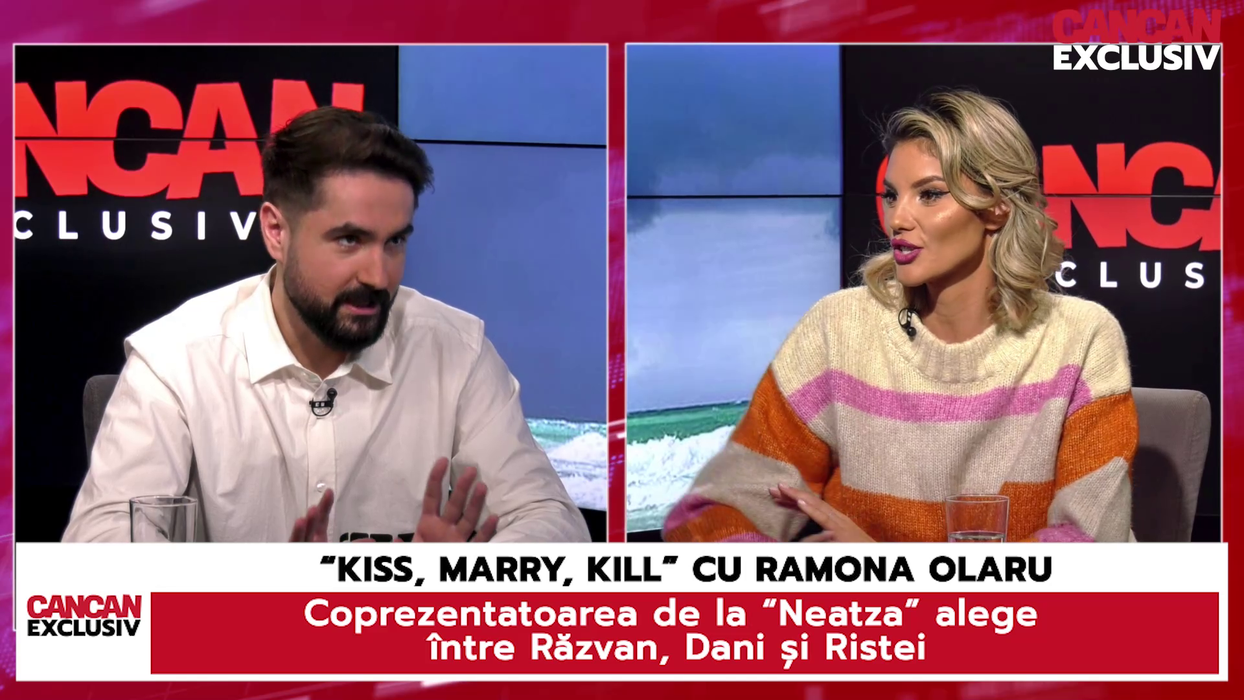 Ramona Olaru: "Am nevoie de grijă, atenție și protecție. Cred că «marry» (n.r. "m-aș căsători cu") Răzvan, pentru că îl văd mai bărbat, mai cu grijă, mai acolo, mai așezat!" (Foto: captură video)